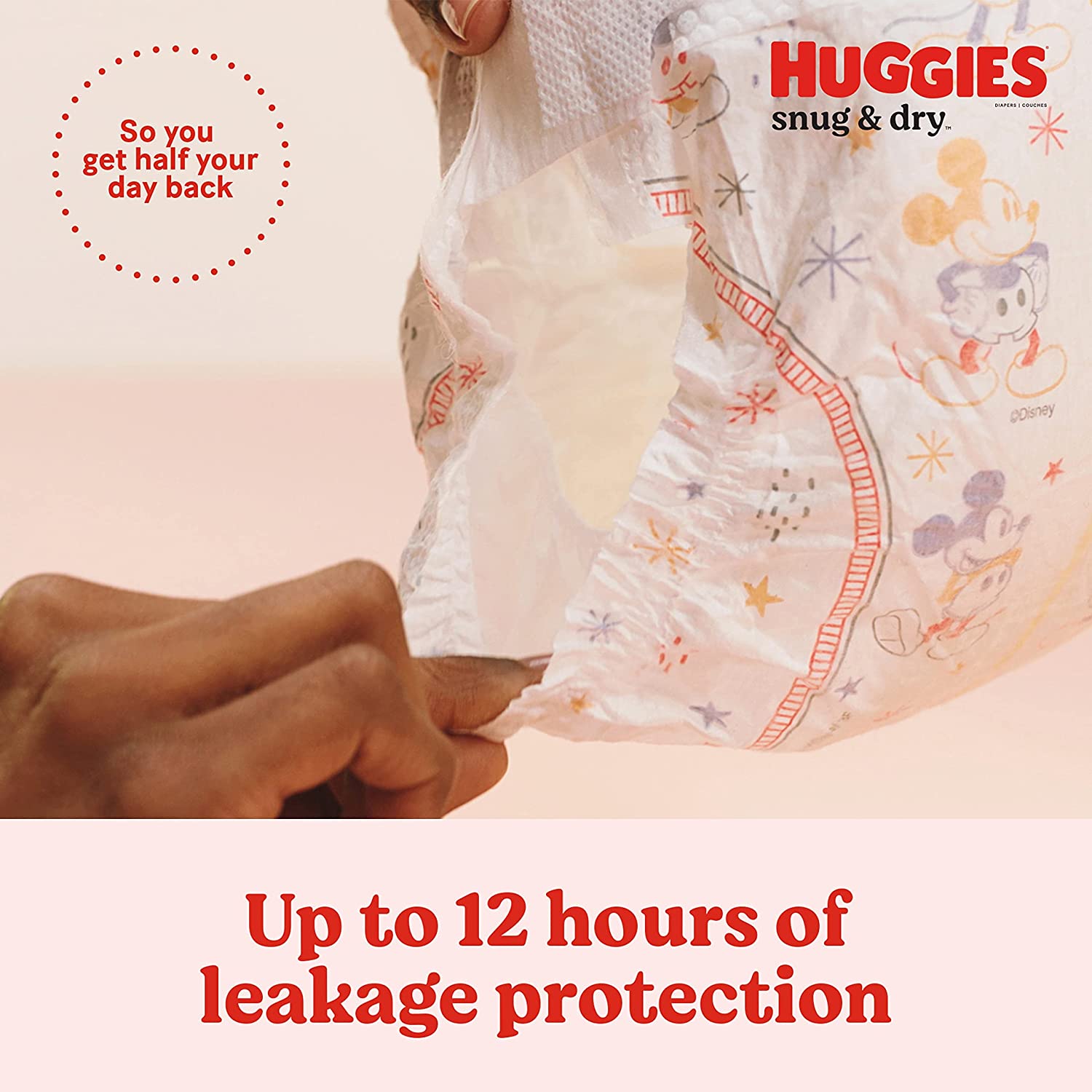Huggies Snug & Dry Baby Diapers, Size 3 (16-28 lbs), 88 Ct